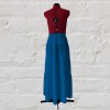 Mėlynas ilgas muslino sijonas